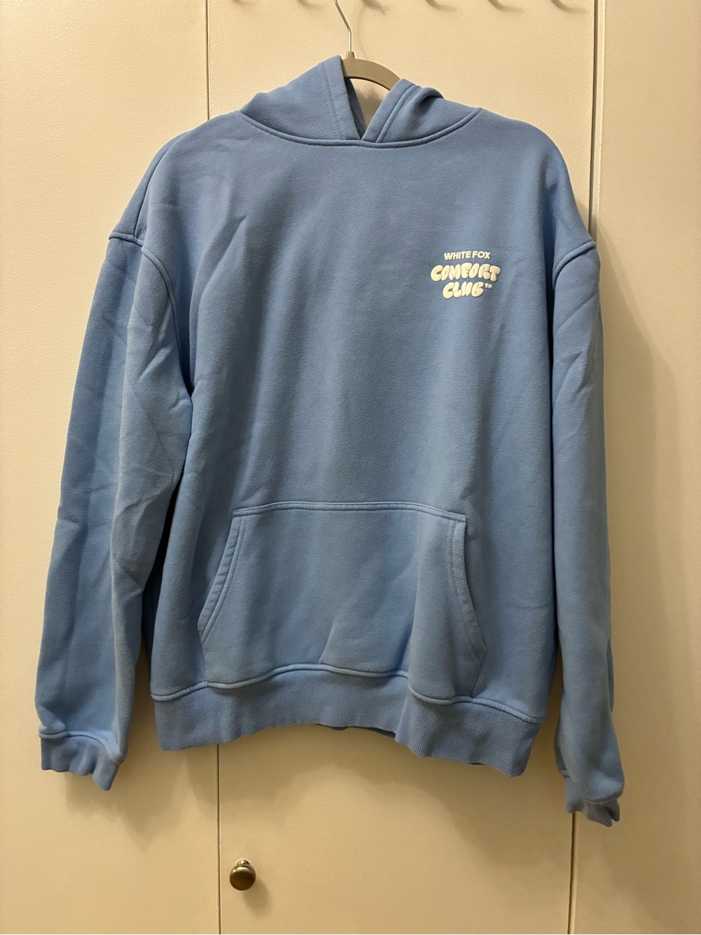 White Fox Comfort Club Light Blue Hoodie